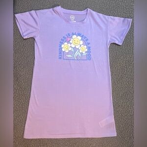 Wonder Nation Short Sleeve T Shirt Girls Size Small Purple Kindness